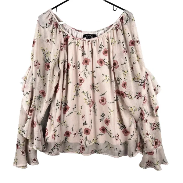 Pehnawa Romantic Floral Print Off-Shoulder Top for Women